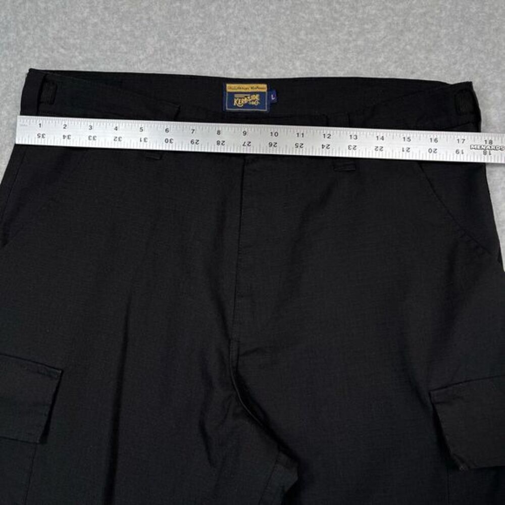 Kerbside and Co. Cargo Pants Mens Large L (35 x 30.5) Black Utilitarian Workwear - Picture 3 of 12